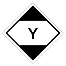 Etikety pro signalizaci nebezpečí 100x100mm, ŽÍRAVÉ LÁTKY
