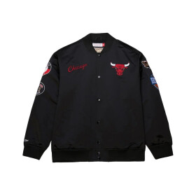Mitchell & Ness Pánská bunda Chicago Bulls NBA Blackout Satin Jacket Velikost: M