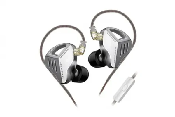 KZ ZVX sluchátka s mikrofonem (Silver) (6970493062707)