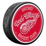 Mustang Puk Detroit Red Wings NHL Retro Script