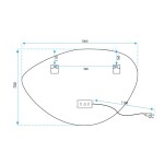 REA - Zrcadlo LED 70x100cm FOG HOM-05516