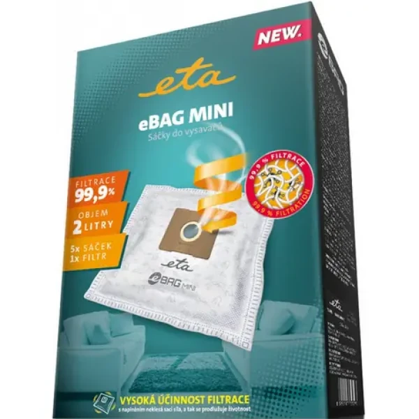 ETA ETA960068021 Sáčky do vysavače / 2L / 5x sáček + 1x mikrofiltr (ETA960068030)