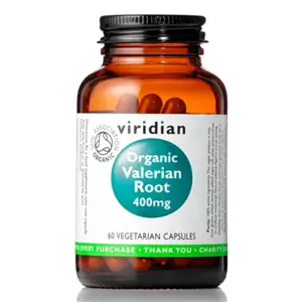 Viridian Valerian Root 400 mg 60 cps Organic (11989)