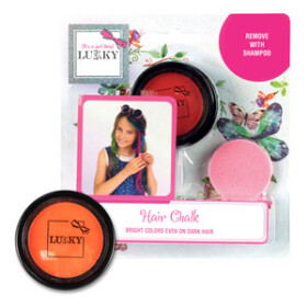 Lukky křída na vlasy s aplikátorem, červená - EPEE