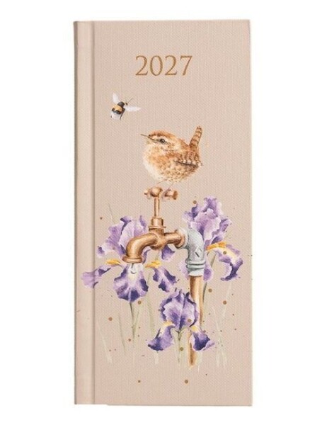 Kapesní diář 2027 Wrendale Designs - Střízlík