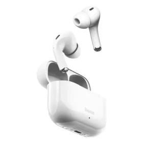 Rozbaleno - Baseus NGW3-02 Encok W3 bílá / sluchátka s mikrofonem / Bluetooth V5.0 / nabíjecí pouzdro / rozbaleno (NGW3-02.rozbaleno)