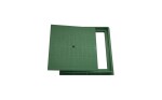 MIDAS Poklop PP DN 400 x 400 mm ZELENÝ , pochůzný, zatížení 1,5t , + ŠROUB ( bez rámu )
