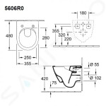 VILLEROY & BOCH - Subway 2.0 Závěsné kompaktní WC, DirectFlush, alpská bílá 5606R001