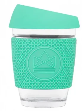 Neon Kactus Skleněný hrnek na kávu M 340 ml tyrkysová / 0.34 L / sklo (GC1208)