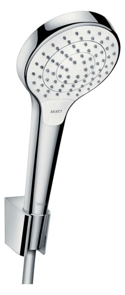 HANSGROHE - Croma Select S Set sprchové hlavice, držáku a hadice, 3 proudy, EcoSmart, bílá/chrom 28092400