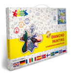 Antistresové omalovánky TSvetnoy TSvetnoy, LG128e, Diamond painting - diamantové malování, 40 x 50 cm, Zelená jablka