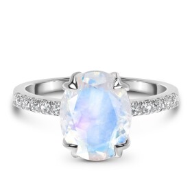 Emporial stříbrný prsten GU-DR10789R-SILVER-MOONSTONE-TOPAZ Velikost: 9 (EU: 59-60)