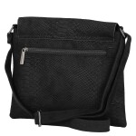 Dámská crossbody kabelka s hadím vzorem Geina, černá