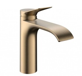 HANSGROHE - Vivenis Umyvadlová baterie s výpustí, EcoSmart, CoolStart, kartáčovaný bronz 75023140