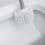 Erga Silka, silikonový WC kartáč, bílý-chromový, ERG-YKA-V.WCZB-SILKA