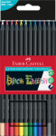 Pastelky Faber-Castel trojhranné, black edition - sada 12 barev