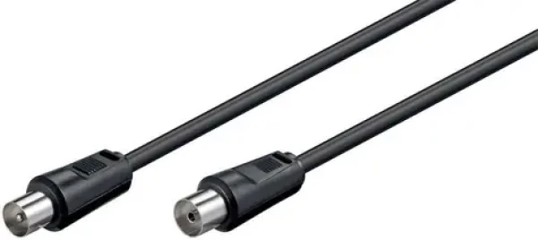 MicroConnect koaxiální kabel M-F 75 Ohm 1.5m černá (COAX015)