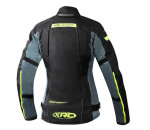 Dámská bunda na motorku Xrc Totter Wtp blk/grey/fluo černá