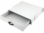 Equip Zásuvka do racku 19" uzamykatelná 2U RAL7035 / Zásuvka do racku / 485x400x85 mm / světle šedá / 7 kg (EZD-2-G)