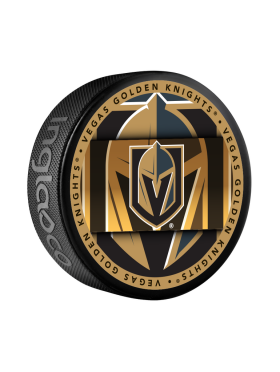 Inglasco / Sherwood Puk Vegas Golden Knights Medallion Souvenir Collector Puck