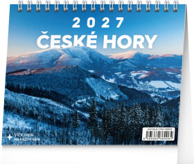 Kalendář 2027 stolní: České hory, 16,5 x 13 cm