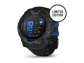 Garmin Instinct 3 AMOLED 50mm černá s Bolt Blue páskem / Chytré hodinky / GPS / BT / měření denní aktivity / 10 ATM (010-03020-03)