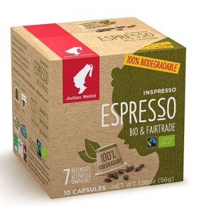 Julius Meinl Kompostovatelné kapsle Inspresso Bio & Fairtrade 10 ks