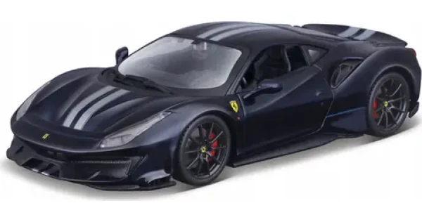 Bburago RACE+PLAY Ferrari 488 Pista tmavě modrá