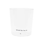 Bastion Collections Sklenice na vodu Spread the Love 300 ml, čirá barva, sklo