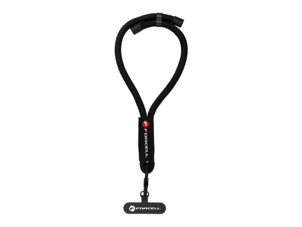 Šňůrka na zápěstí FORCELL R10X40 Black - nastavitelná