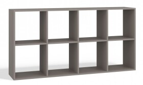 FRONTI Regál MALAX 2X4 hnědošedá