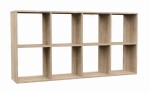 FRONTI Regál MALAX 2x4 Dub sonoma