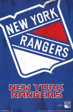 Trends NHL Plakát New York Rangers Team Logo Cut