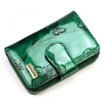 Luxusní dámská kožená peněženka Gregorio Santina, zelená