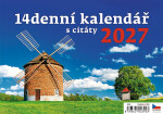 Stolní kalendář 2027 Helma 14denní s citáty