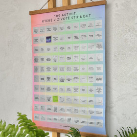 Stírací plakát - 100 aktivit, které v životě stihnout - Albi