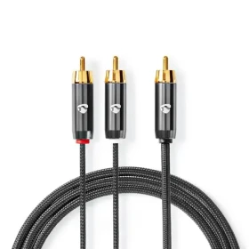 Nedis Kabel k subwooferu RCA (M) - 2x RCA (M) 3.00 m šedá (CATB24000GY30)