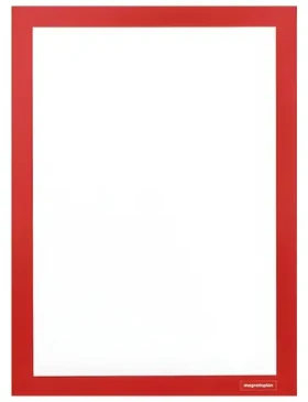 Magnetoplan Magnetofix A4 červená (2 ks) / Magnetický rámeček / samolepicí (MAGFRAMEADH4R)