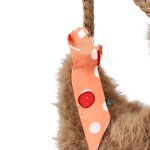 Módní dámská plyšová kabelka do ruky Raiga, camel