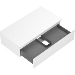 MEXEN/S - Orio koupelnová skříňka pod umyvadlo 90 cm s deskou, 1 šuplík, bílá mat 91A10-09023-1-BFC01