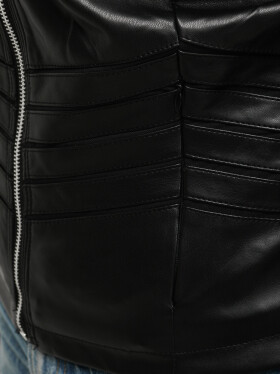 Dámská koženková bunda TY5455 černá - FashionStreet XL