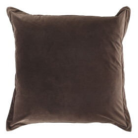 Chic Antique Sametový povlak na polštář na zem Aix Mocca 80 × 80 cm, hnědá barva, textil