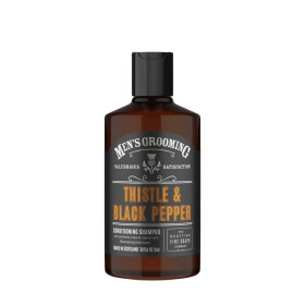 SCOTTISH FINE SOAPS Pánský šampon Thistle & Black Pepper 300 ml, hnědá barva, plast