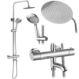 REA - Sprchová sada s termostatem LUNGO Diamond - Chrome REA-P5961