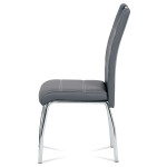 Jídelní židle, šedá, ekokůže, HC-484 GREY