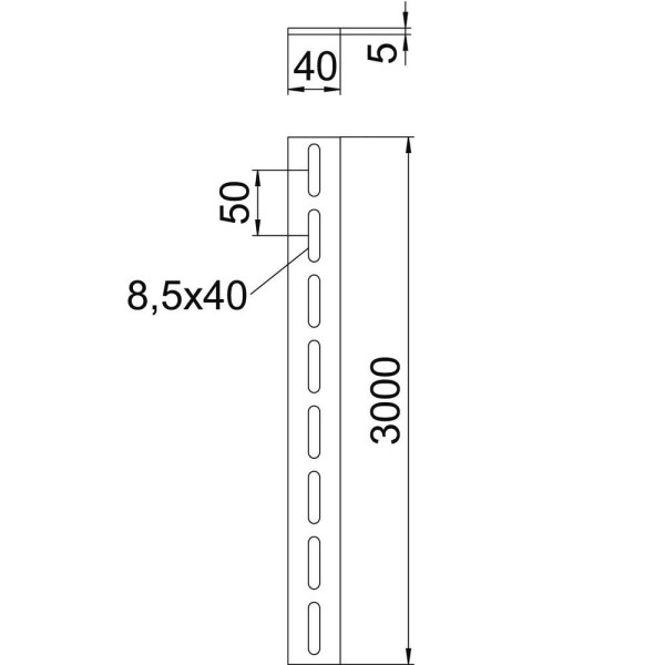 OBO Bettermann 6479324 Profilová lišta 1 m