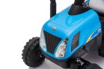 Mamido Dětský elektrický traktor Swift s přívěsem modrý