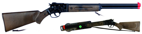 Puška kovbojská černá kovová - 12 ran - Alltoys Gonher