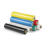 6 x Barevná ruční stretch fólie RAJASTRETCH, 450 mm × 300 m, zelená