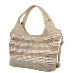 Elegantní dámská kabelka do ruky Carlita, krémová